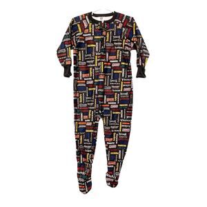 NFL All Team Print Footie Pajamas One Piece Zipper Football  Long Sleeve 3T